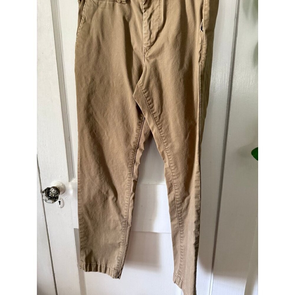 American Eagle FLEX men’s size 28 X 30 brown khaki pants - Picture 2 of 8